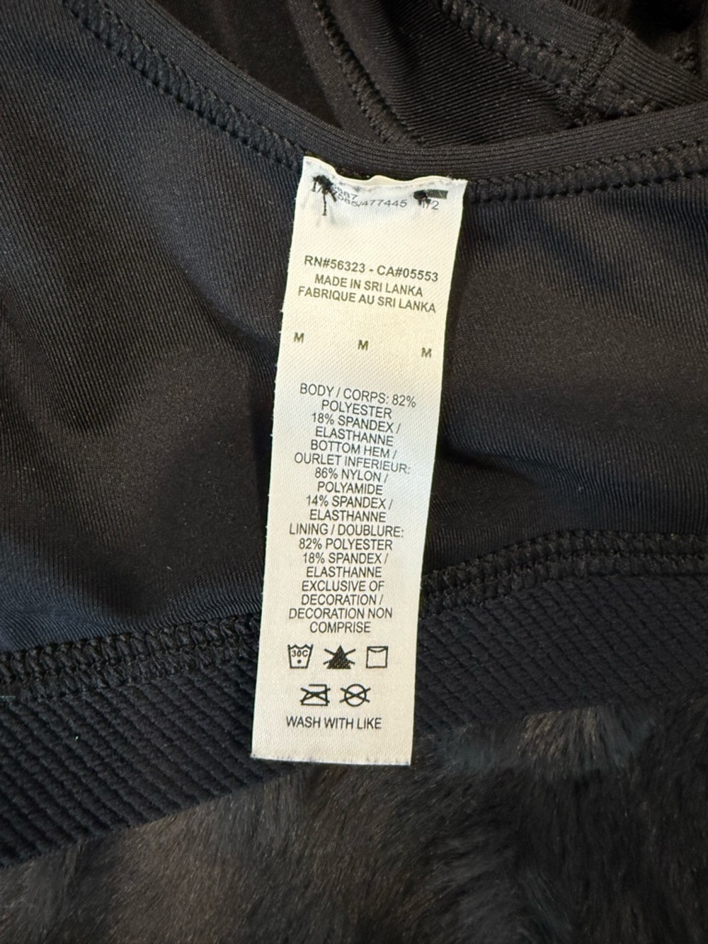 Nike Dri-Fit Sports Bra Black Medium Support Racerback Athletic M - Picture 3 of 4